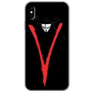 Apple iPhone X V for Baskılı Uyumlu Silikon Kılıf