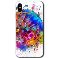 Apple iPhone XS 4K Clock Baskılı Uyumlu Silikon Kılıf