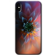 Apple iPhone XS Çiçek Motif Baskılı Uyumlu Silikon Kılıf