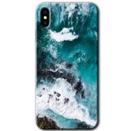 Apple iPhone XS Deniz Kıyısı Baskılı Uyumlu Silikon Kılıf