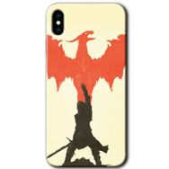 Apple iPhone XS Dragon Hunter 1 Baskılı Uyumlu Silikon Kılıf