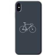 Apple iPhone XS Max Bike Baskılı Uyumlu Silikon Kılıf