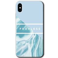 Apple iPhone XS Max Fearless Baskılı Uyumlu Silikon Kılıf