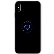 Apple iPhone XS Max Heart Strokes Baskılı Uyumlu Silikon Kılıf