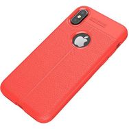 Apple İphone Xs Niss Deri Görünümlü Ultra Koruma Silikon Kılıf