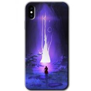 Apple iPhone XS Wanderer Silhouette Baskılı Uyumlu Silikon Kılıf