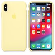 Apple MUJR2ZM/A Uçuk Sarı iPhone XS Max Silikon Kılıf