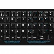 Apple Siyah Q Türkçe Klavye Sticker