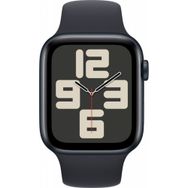 Apple Watch SE 2023 40 mm Gps + Cellular Gece Yarısı Alüminyum Kasa Spor Kordon Akıllı Saat Teşhir- Outlet