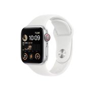 Apple Watch SE 2023 40 mm Gps+Cellular Gümüş Alüminyum Kasa Spor Kordon Beyaz Akıllı Saat