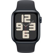 Apple Watch SE 2023 44 mm Gece Yarısı Alüminyum Kasa Spor Kordon Akıllı Saat Teşhir- Outlet