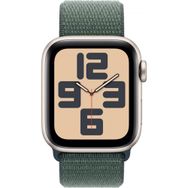Apple Watch SE 2024 GPS + Cellular 44 mm Yıldız Işığı Alüminyum Kasa Göl Yeşili Spor Loop Akıllı Saat