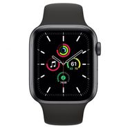 Apple Watch SE 44 mm Gps + Cellular Gece Yarısı Alüminyum Kasa Spor Kordon Akıllı Saat Teşhir- Outlet
