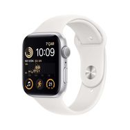 Apple Watch Se Gps 44 mm Gümüş Alüminyum Kasa Beyaz Spor Kordon Akıllı Saat Teşhir- Outlet