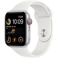 Apple Watch Se Gps+Cellular 44 mm Gümüş Alüminyum Kasa Beyaz Spor Kordon Akıllı Saat Teşhir- Outlet