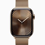 Apple Watch Series 10 GPS + Cellular 42 mm Altın Titanyum Kasa Milano Loop Akıllı Saat