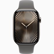 Apple Watch Series 10 GPS + Cellular 42 mm Natürel Titanyum Kasa Taş Grisi Spor Kordon Akıllı Saat