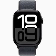 Apple Watch Series 10 GPS + Cellular 42 mm Simsiyah Alüminyum Kasa Mürekkep Moru Spor Loop Kordon Akıllı Saat