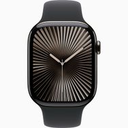 Apple Watch Series 10 GPS + Cellular 46 mm Arduvaz Titanyum Kasa Siyah Spor Kordon Akıllı Saat