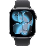 Apple Watch Series 11 GPS 46 mm Alüminyum Kasa Uzay Grisi Spor Kordon Akıllı Saat