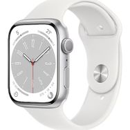 Apple Watch Series 8 GPS 45 mm Gümüş Alüminyum Kasa Beyaz Akıllı Saat Teşhir- Outlet