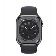 Apple Watch Series 8 GPS + Cellular 41 mm Gece Yarısı Paslanmaz Çelik Kasa Akıllı Saat