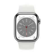 Apple Watch Series 8 Gps + Cellular 45 Mm Gümüş Beyaz Paslanmaz Çelik Kasa Akıllı Saat