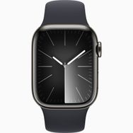Apple Watch Series 9 41 mm Gps + Cellular Grafit Paslanmaz Çelik Kasa Spor Kordon Akıllı Saat
