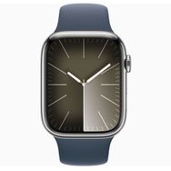 Apple Watch Series 9 41 mm Gps + Cellular Gümüş Paslanmaz Çelik Kasa Spor Kordon Akıllı Saat