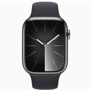 Apple Watch Series 9 45 mm Gps + Cellular Grafit Paslanmaz Çelik Kasa Spor Kordon Akıllı Saat