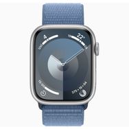 Apple Watch Series 9 45 mm Gps + Cellular Gümüş Alüminyum Kasa Spor Loop Akıllı Saat