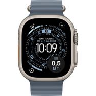Apple Watch Ultra 3 GPS + Cellular 49 mm Natürel Titanyum Kasa Demir Mavisi Ocean Kordon Akıllı Saat