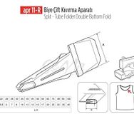 Apr Apere Apr 11-R 100 mmx40 mm Biye Çift Kıvırma Aparatı