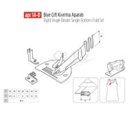 Apr Apere Apr 14-D 45 mmx14 mm Biye Çift Kıvırma Aparatı