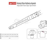 Apr Apere Apr 15-R 35 mmx17 mm Kıskaçlı Biye Aparatı