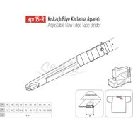 Apr Apere Apr 15-R 40 mmx20 mm Kıskaçlı Biye Aparatı