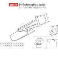 Apr Apere Apr 8-R 28 mmx9 mm Biye Tek Kıvırma Klorat (Etek) Aparatı