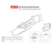 Apr Apere Apr 8-R 50 mmx20 mm Biye Tek Kıvırma Klorat (Etek) Aparatı