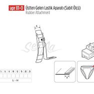 Apr Apere Apr 81-0 8 mm Üstten Gelen Sabit Lastik Aparatı