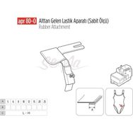 Apr Apere Apr80-0 30 mm Ayarlı Alttan Gelen Lastik Reçme Bağlantılı Aparat