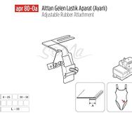 Apr Apere APR80-0A 50 mm Ayarlı Alttan Gelen Lastik Aparat