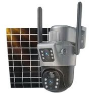Apronx APX-WSP540 6 MP 3.6 mm 4G 12 LED Wi-Fi PTZ Solar Çift Kamera