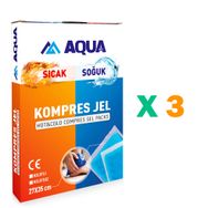 Aqua 27 x 35 Kılıflı 3 Adet Kompres Jel