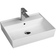 Aqua Bagno 55 X45 cm Tezgah Üstü Kare Beyaz Çanak Lavabo