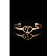 Aqua Di Polo 1987 APJA01503 T Harfli Rose Gold Çelik Kadın Kelepçe Bileklik