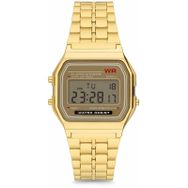 Aqua Di Polo APL45B115101 Altın Metal Kordonlu Dijital Kadın Kol Saati