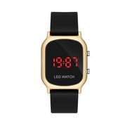 Aqua Di Polo APWR032602 Unisex Siyah Silikon Kordonlu Dijital Kol Saati