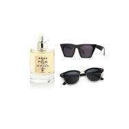 Aqua Di Polo STSA000801 La Rocca 50 ml EDP Kadın Parfüm, Siyah UV 400 Korumalı Güneş Gözlüğü 3'lü Hediye Seti