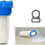 Aquafer 10 inç 3/4 inç 100 Mikron Siliphos Kireç Önleyici Su Filtresi Kabı