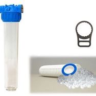 Aquafer 20 inç 1 inç 100 Mikron Silifoz Kireç Önleyici Yıkanabilir Su Filtre